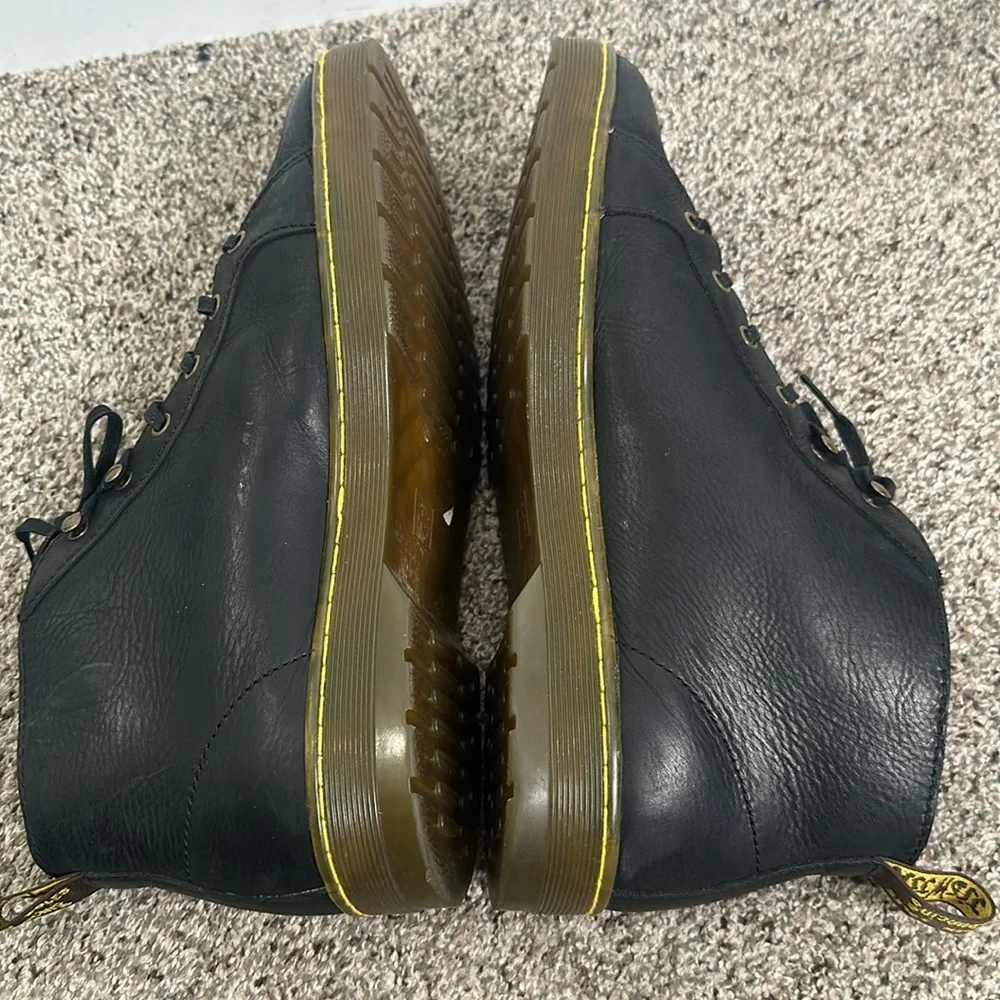 De Marten black lace up boots size 12